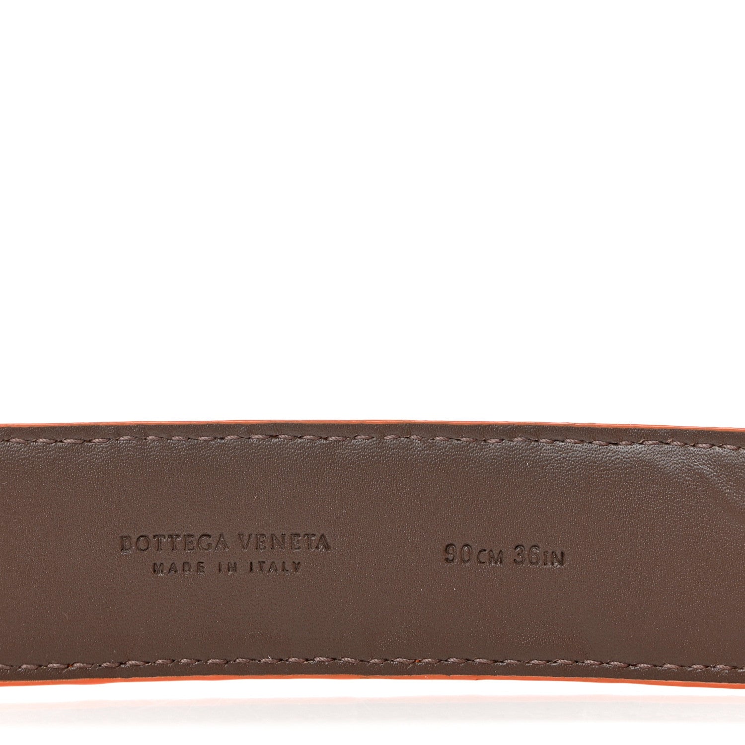 Bottega Veneta Nappa Intrecciato Belt 90 36 Orange 3 of 5
