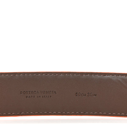 Bottega Veneta Nappa Intrecciato Belt 90 36 Orange 3 of 5