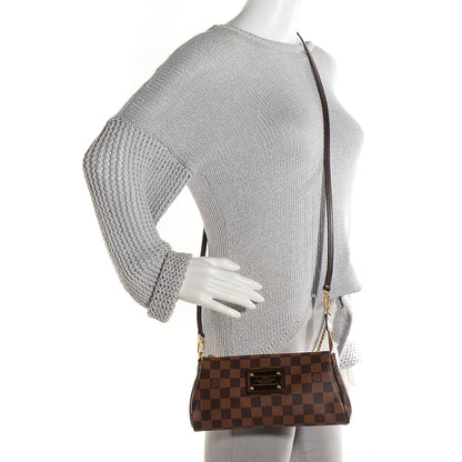 Louis Vuitton Damier Ebene Eva Clutch 2 of 10