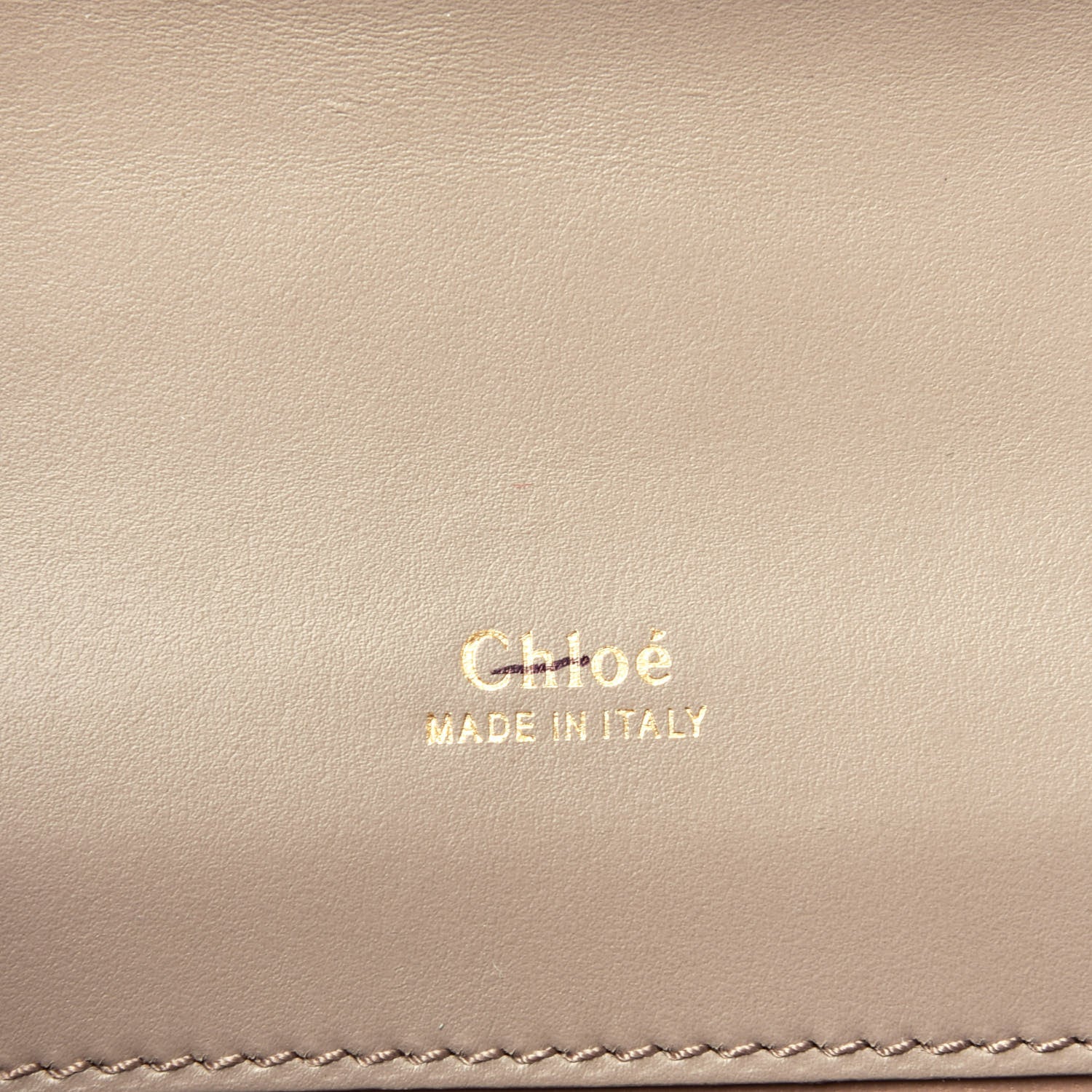 Chloe Shiny Goatskin Calfskin Mini Aby Chain Shoulder Bag Motty Grey 6 of 9
