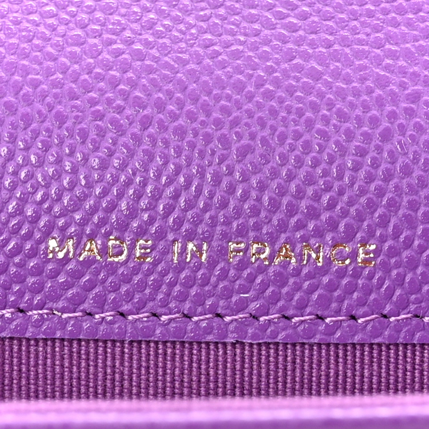 Chanel Caviar Quilted Flap Card Holder Wallet Purple 7 of 9