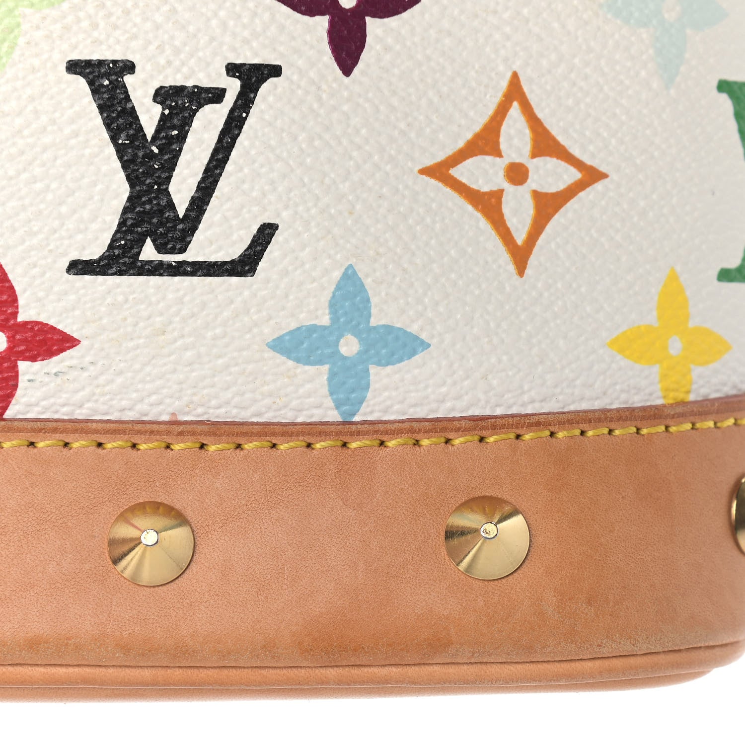 Louis Vuitton Monogram Multicolor Alma White 14 of 15