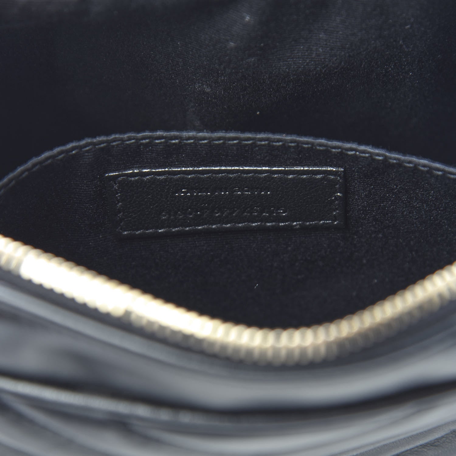 Saint Laurent Calfskin Matelasse Monogram Lou Camera Bag Black 9 of 10