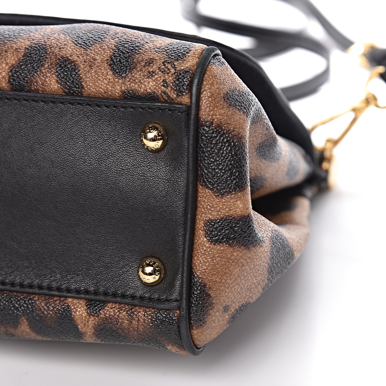 Dolce & Gabbana Dauphine Leopard Print Small Miss Sicily Satchel Black 14 of 17