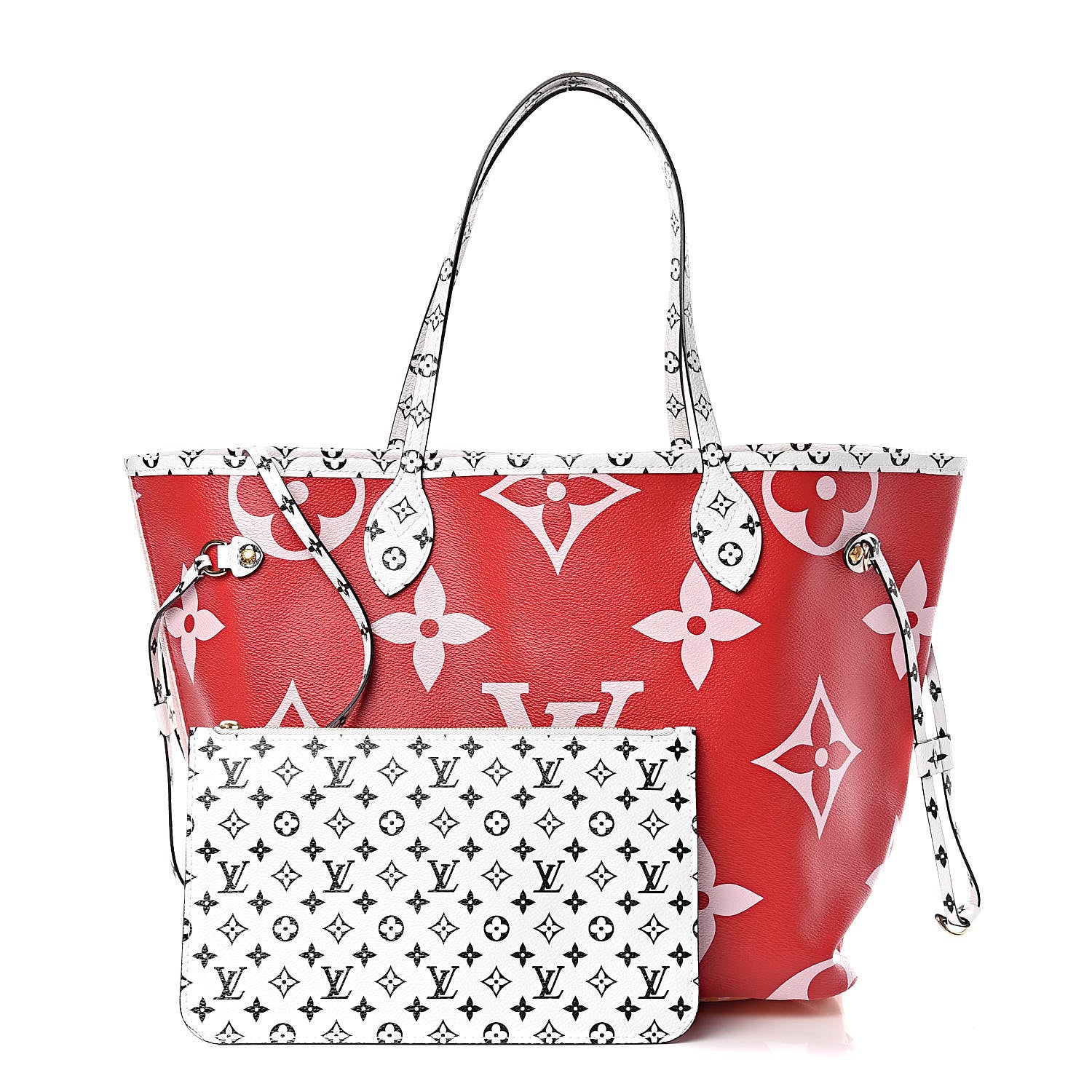 Louis Vuitton Monogram Giant Neverfull MM Rouge 1 of 10