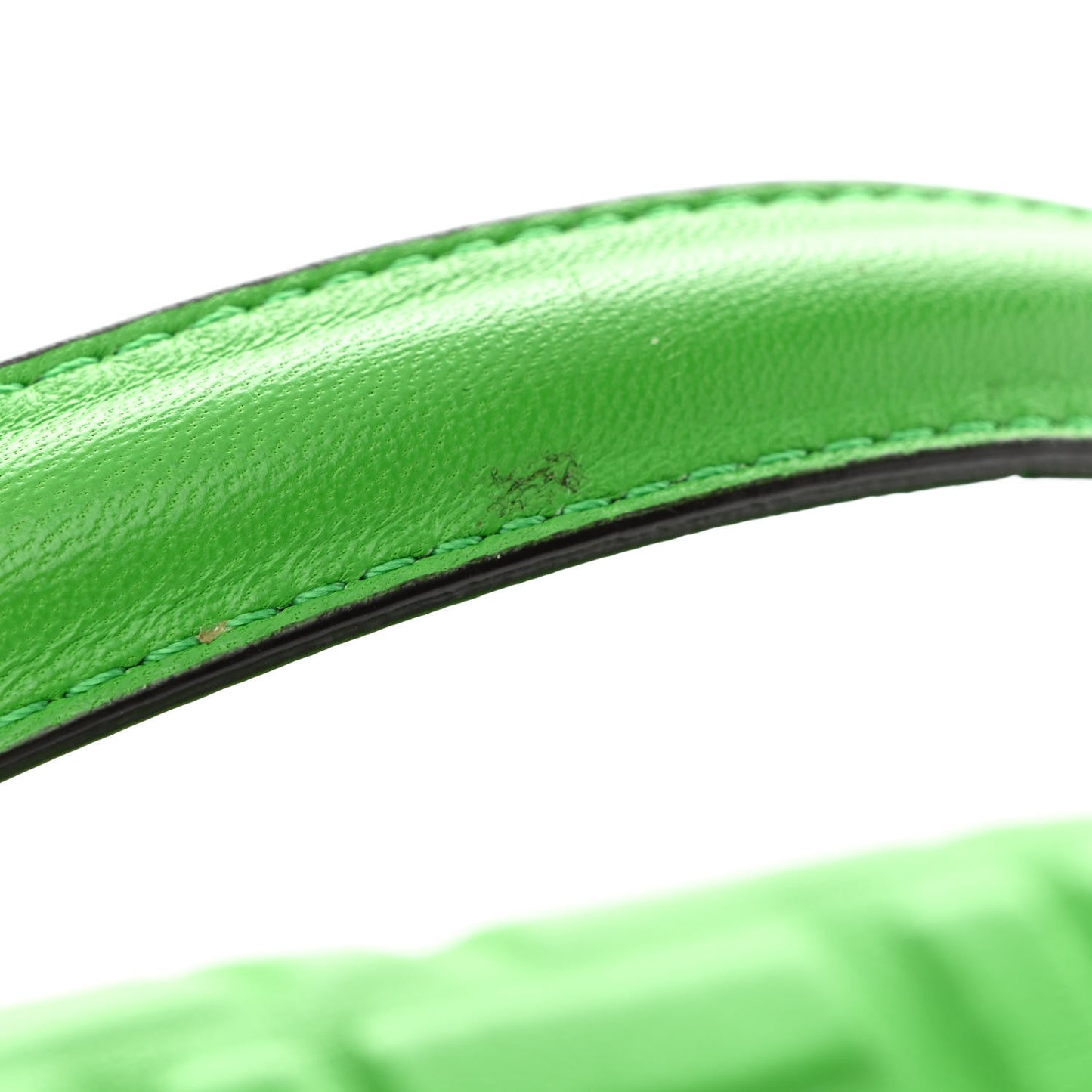 Nappa FF 1974 Embossed Baguette Tomatillo