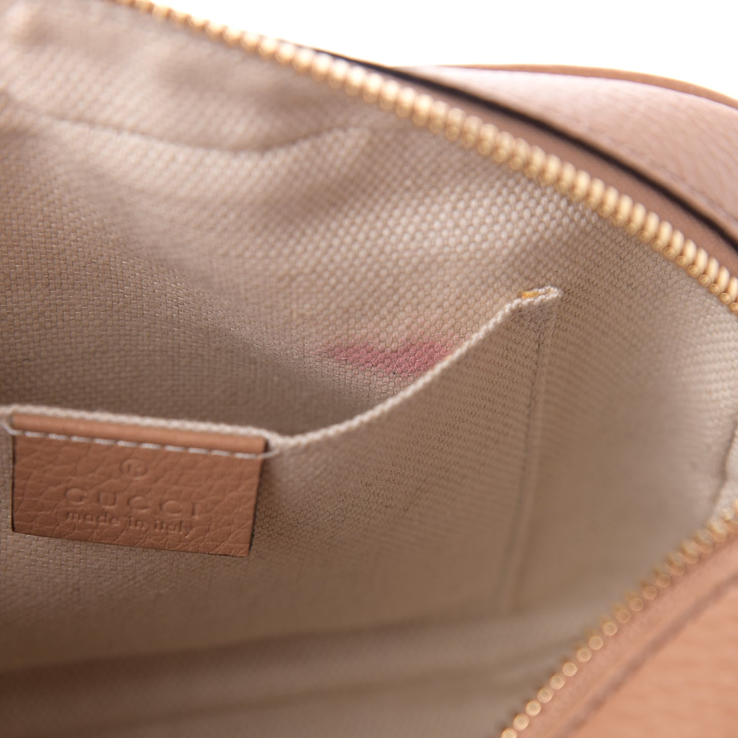 Gucci Pebbled Calfskin Small Soho Disco Bag Rose Beige 10 of 13