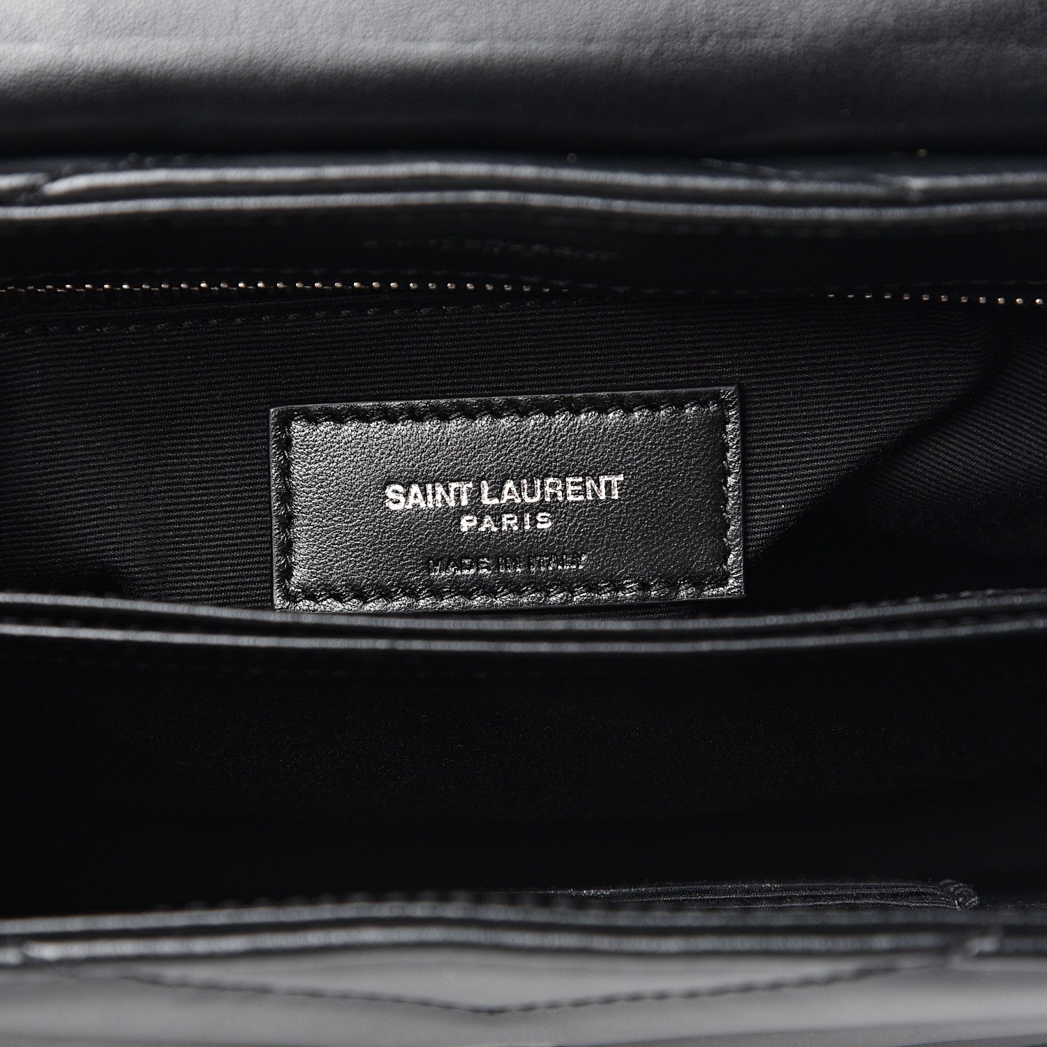 Saint Laurent Calfskin Y Quilted Monogram Toy Loulou Crossbody Bag Black 5 of 12