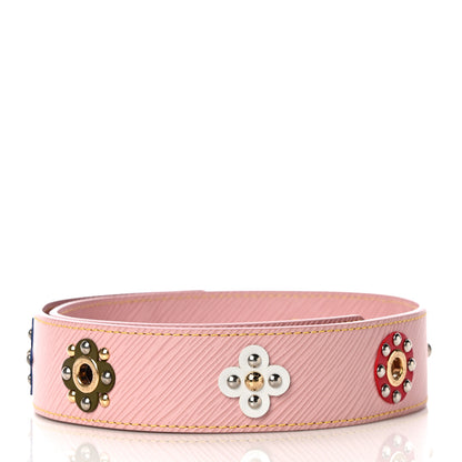 Louis Vuitton Epi Mechanical Flowers Bandouliere Shoulder Strap Rose Ballerine 3 of 6