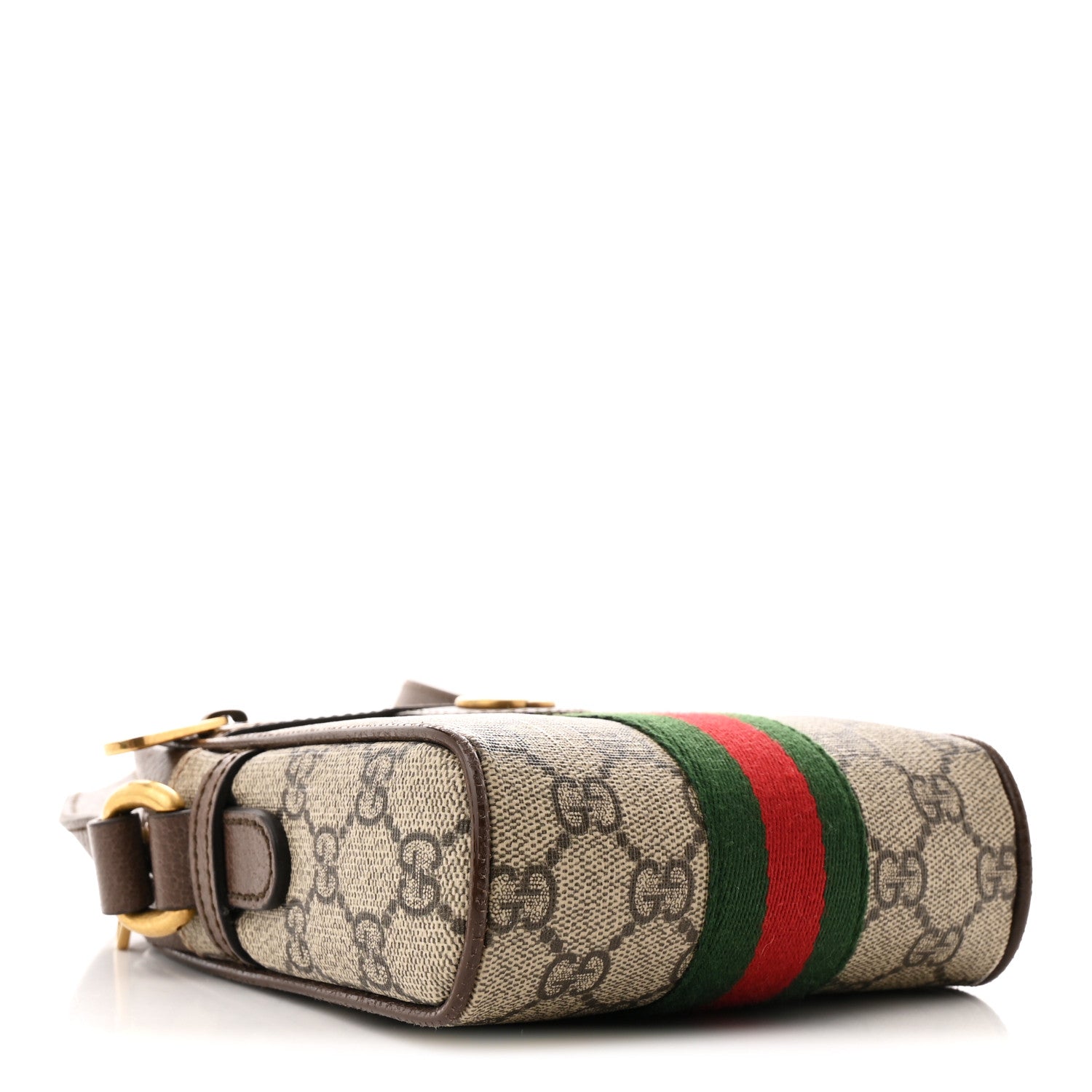 Gucci GG Supreme Monogram Web Mini Ophidia Messenger Brown 4 of 10