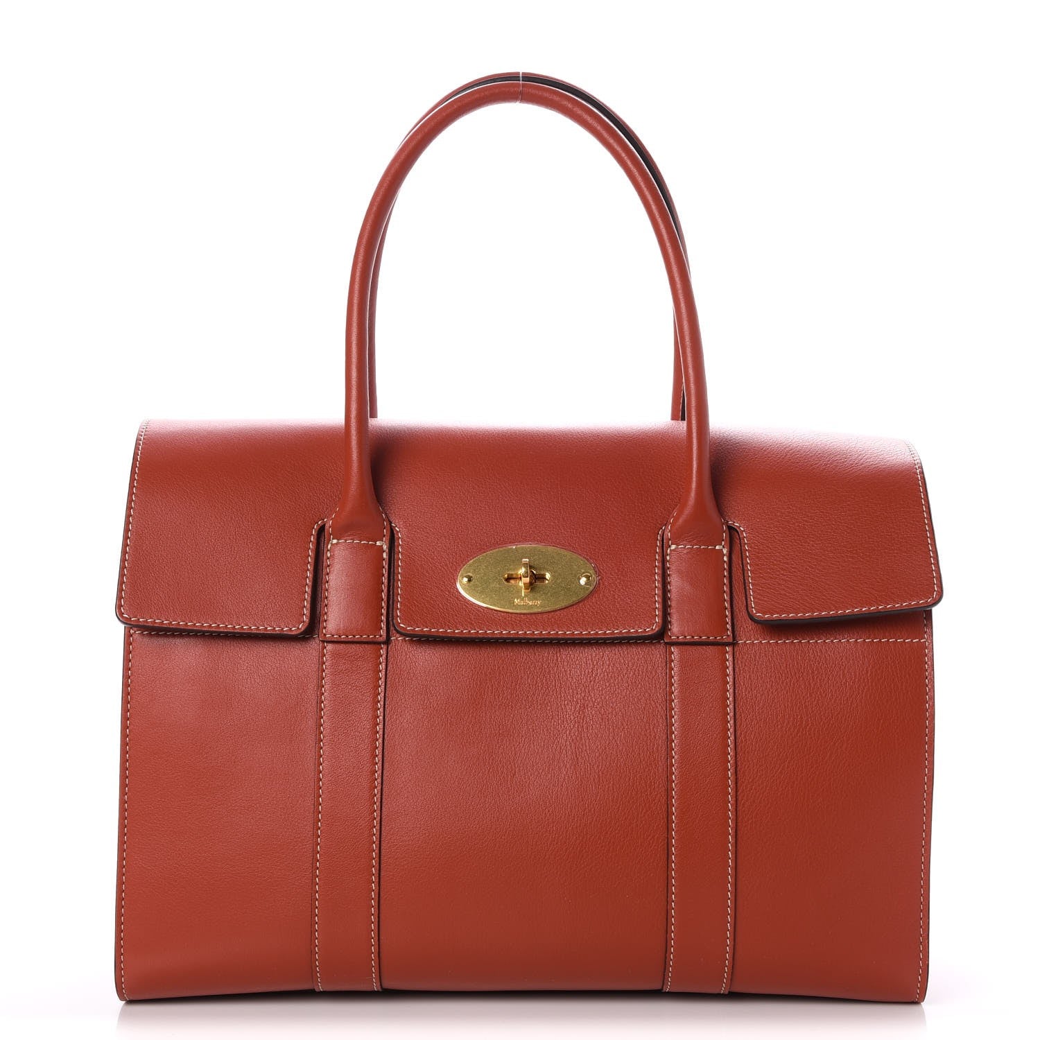 Mulberry Silky Calfskin New Bayswater Rust 1 of 7