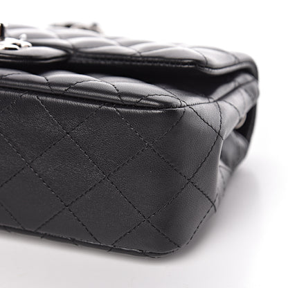 Chanel Lambskin Quilted Mini Rectangular Flap Black 10 of 11