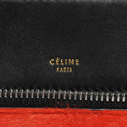 Celine Pony Hair Medium Edge Shoulder Bag Vermillion 6 of 9