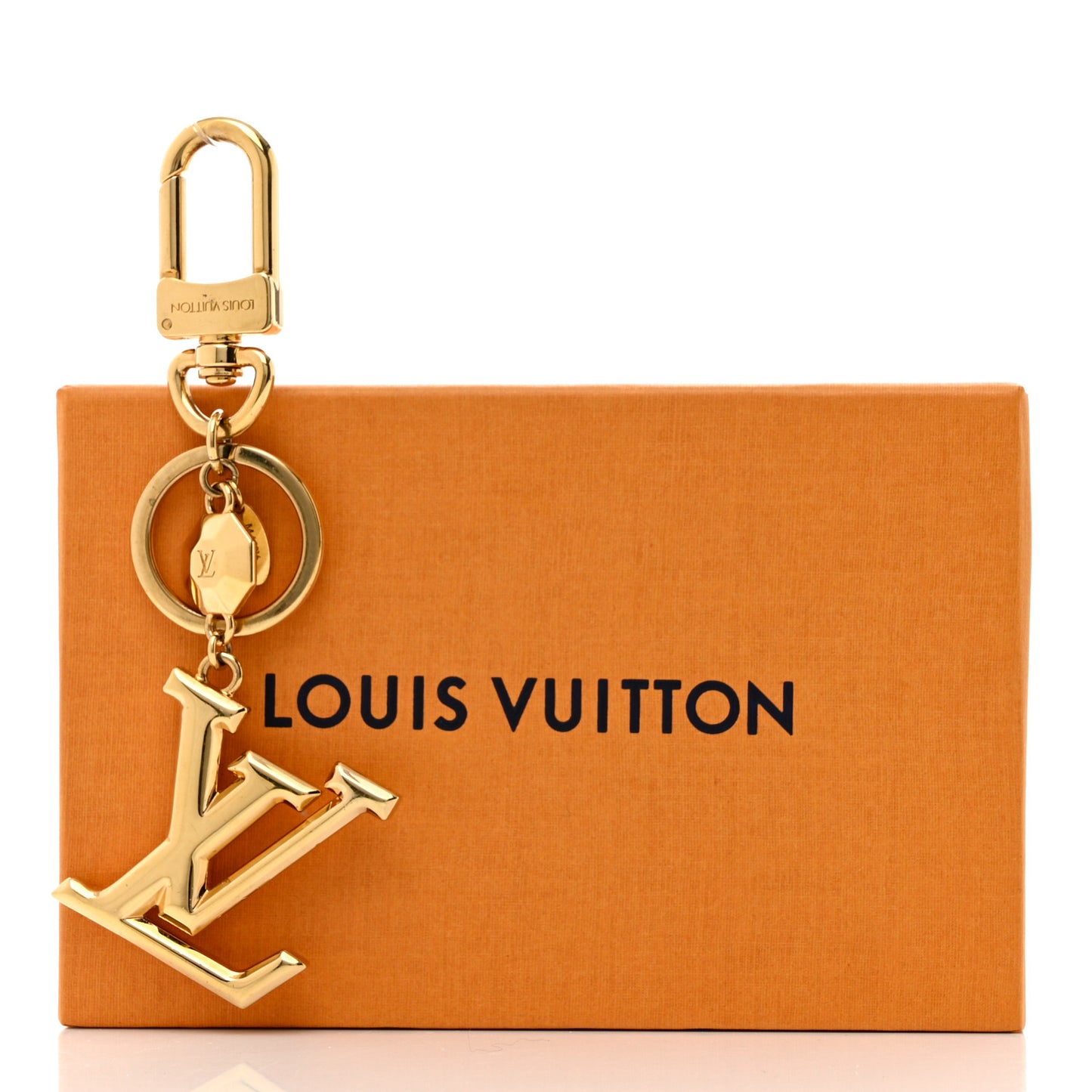 LV Facettes Bag Charm Key Holder Gold
