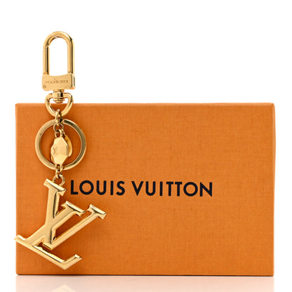 Louis Vuitton LV Facettes Bag Charm Key Holder Gold 5 of 5