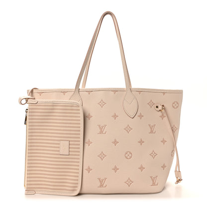 Louis Vuitton Monogram Debossed Neverfull MM Eden 3 of 10