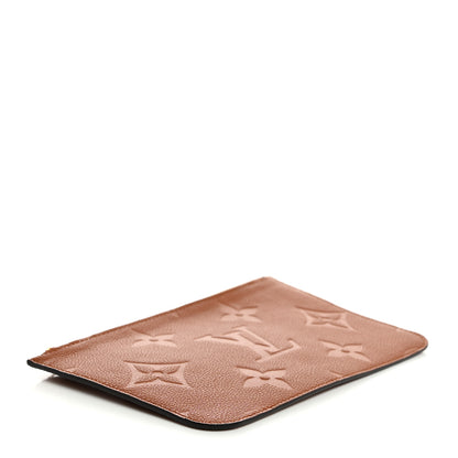 Louis Vuitton Empreinte Monogram Giant Neverfull MM Pochette Caramel 4 of 6