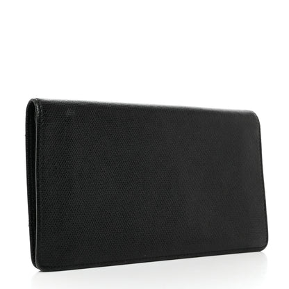 Chanel Grained Calfskin CC Button Yen Wallet Black 3 of 8