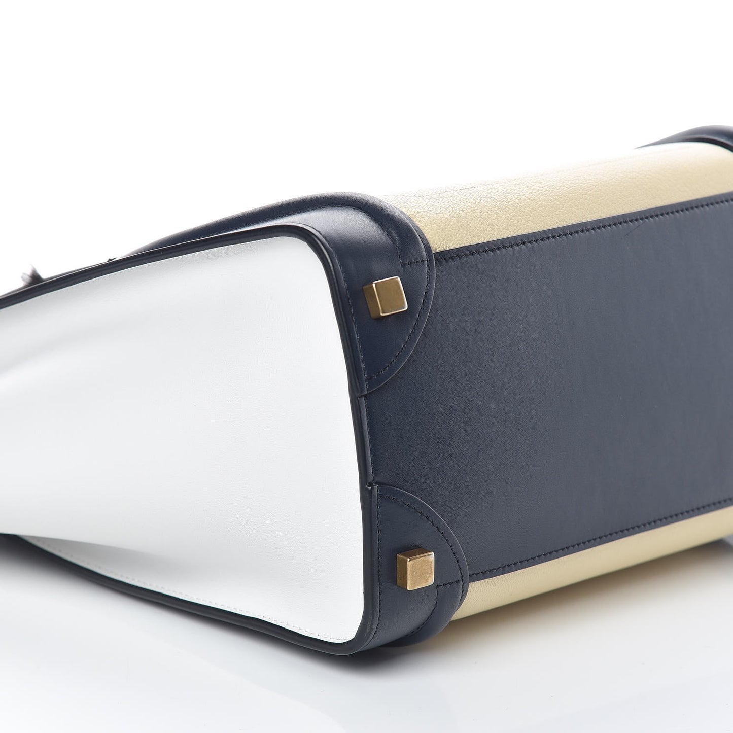 Goatskin Smooth Calfskin Micro Tri-Color Luggage Firefly