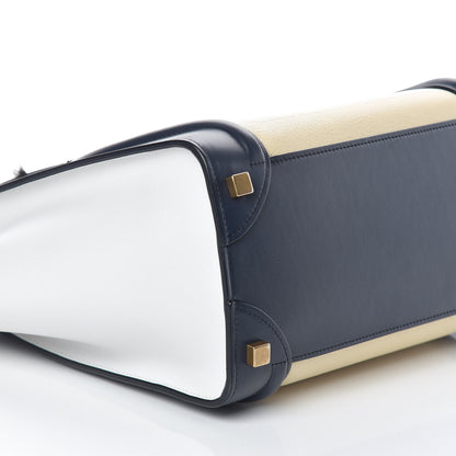 Celine Goatskin Smooth Calfskin Micro Tri-Color Luggage Firefly 5 of 8