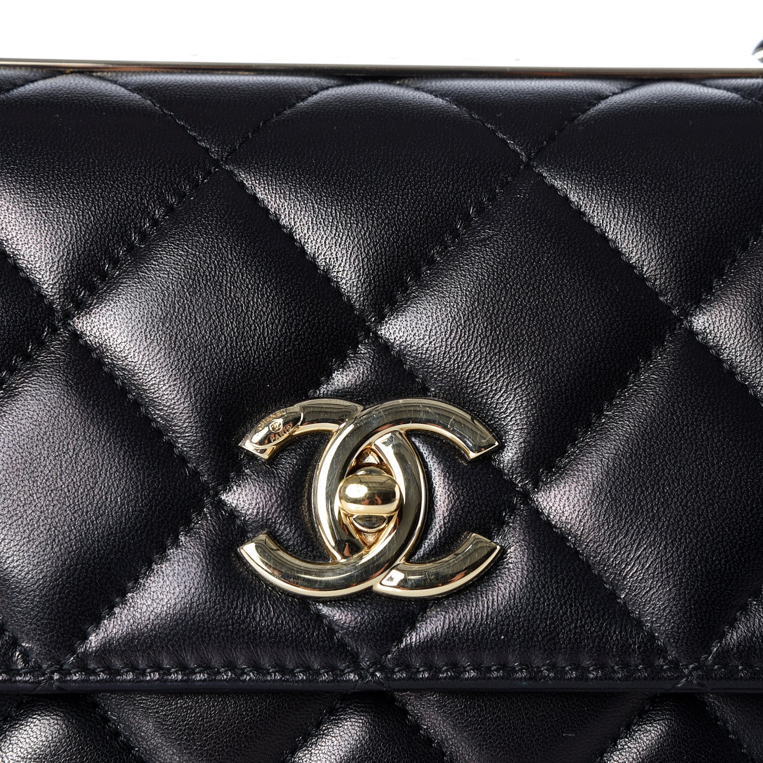 Chanel Lambskin Quilted Small Trendy CC Dual Handle Flap Bag Black 17 of 17