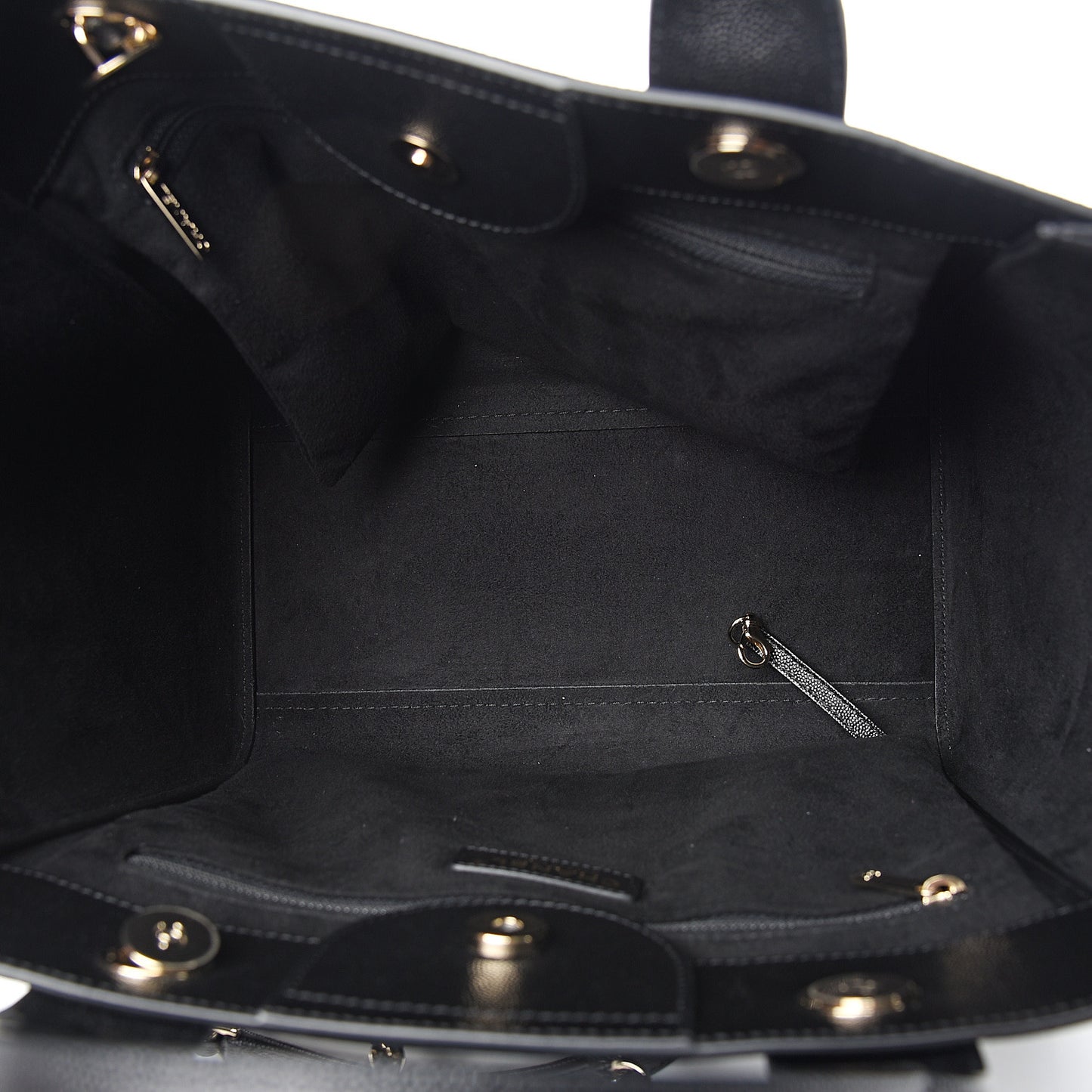 Caviar Small Studded Deauville Tote Black