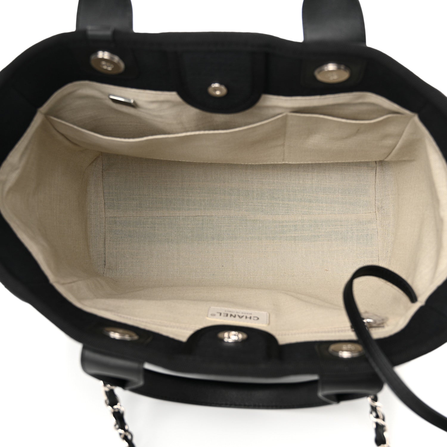 Chanel Mixed Fibers Small Deauville Black 5 of 12