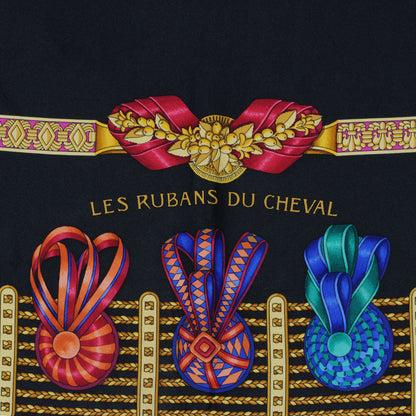 Hermes Silk Les Rubans Du Cheval Scarf 90 5 of 9