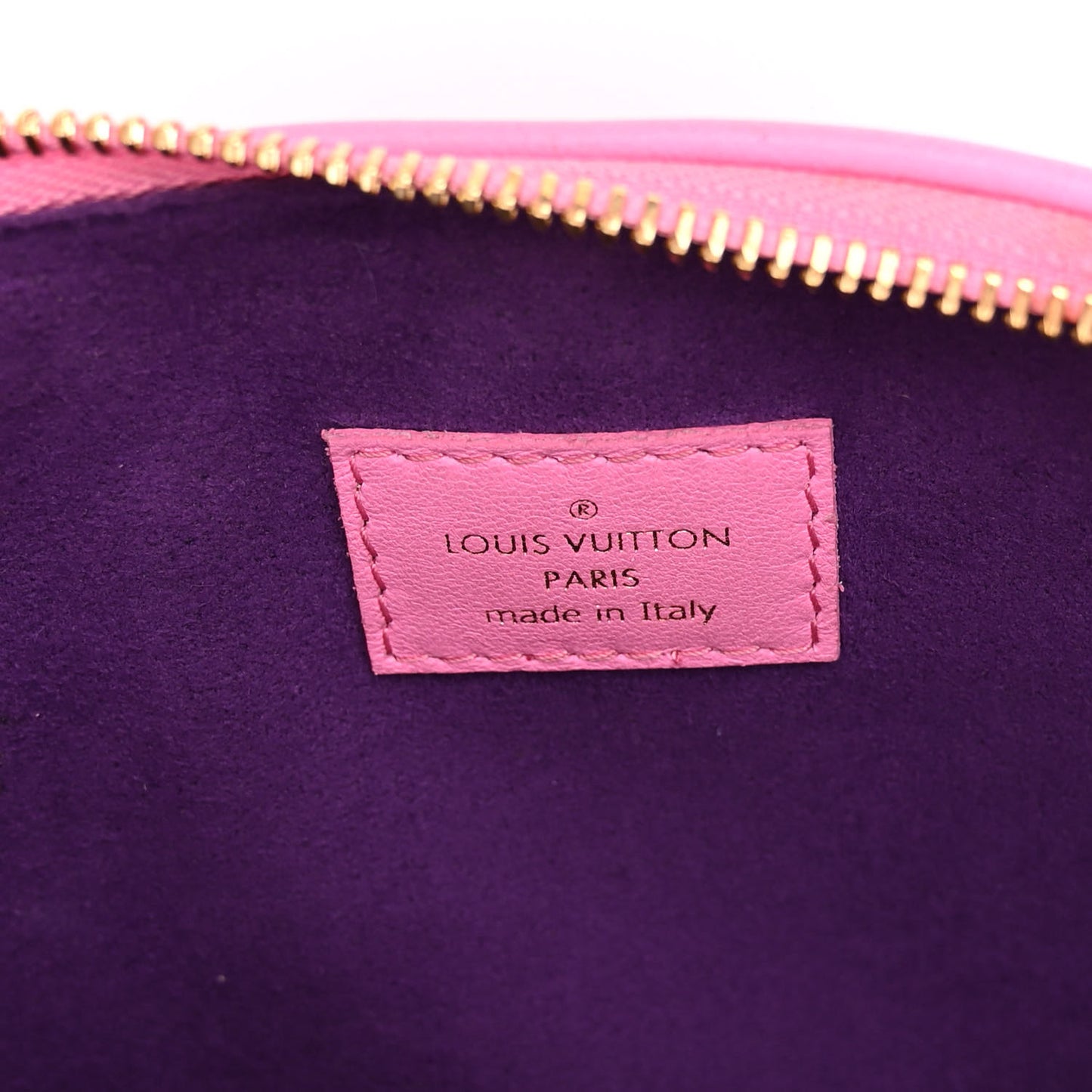 Lambskin Embossed Monogram Vuittamins Coussin PM Rose Violet