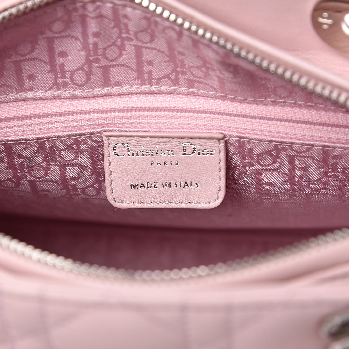 Lambskin Cannage Medium Lady Dior Light Pink
