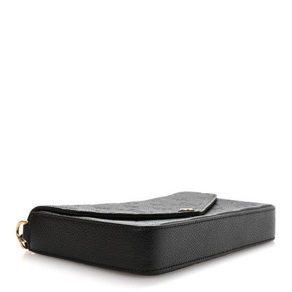 Louis Vuitton Empreinte Pochette Felicie Chain Wallet Black 9 of 23