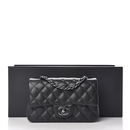 Chanel Iridescent Caviar Quilted Mini Rectangular Flap Black 10 of 10