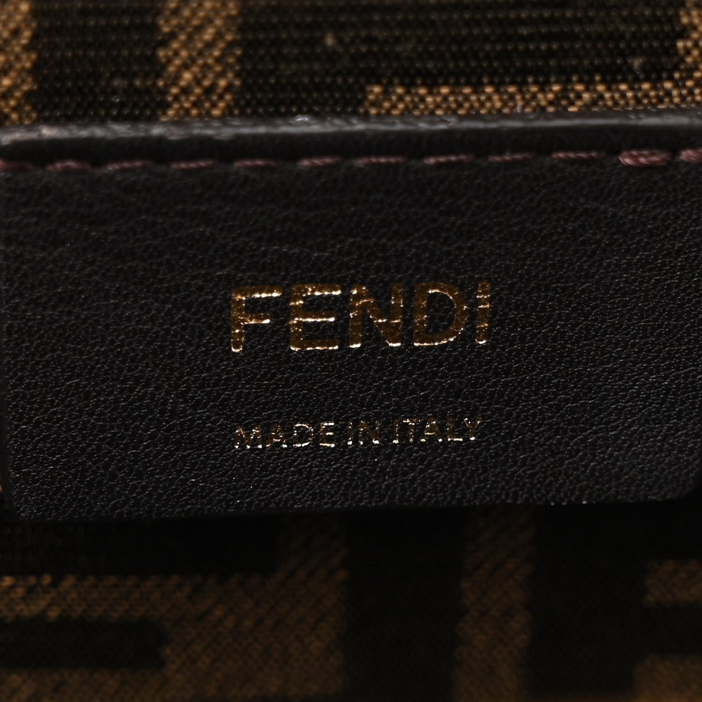 Shiny Nappa Small Fendi First Black