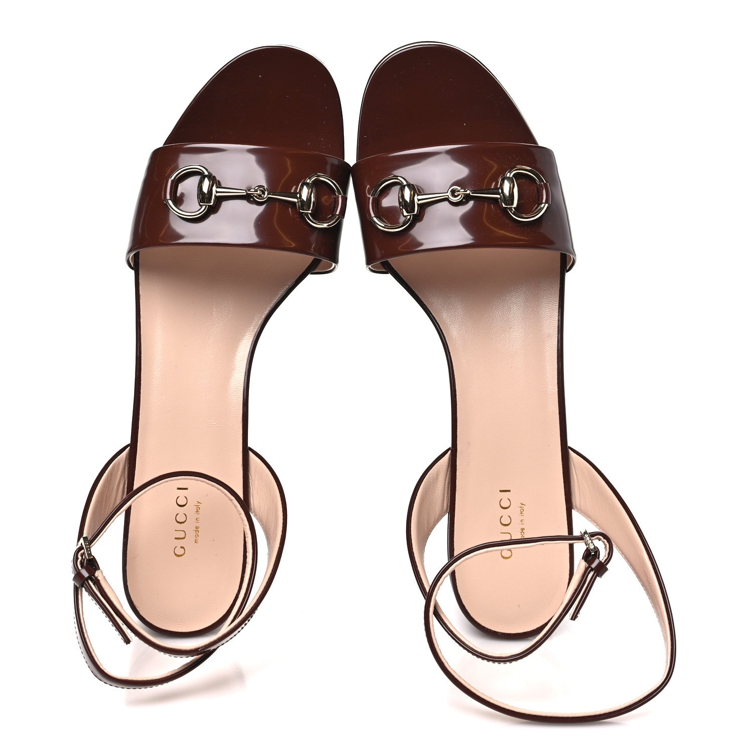 Gucci Superlight Calfskin Horsebit Platform Sandals  39 Sweet Chestnut 2 of 8