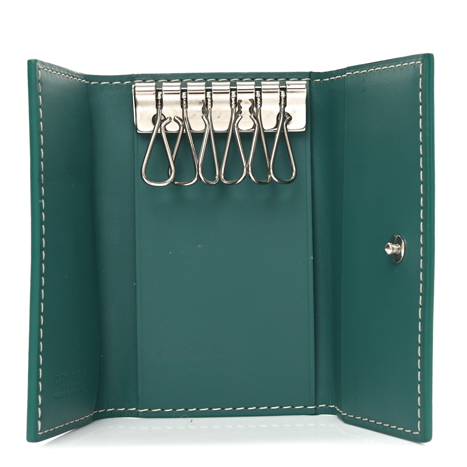 Goyard Goyardine Saint Michel 6 Key Holder Green 1741172