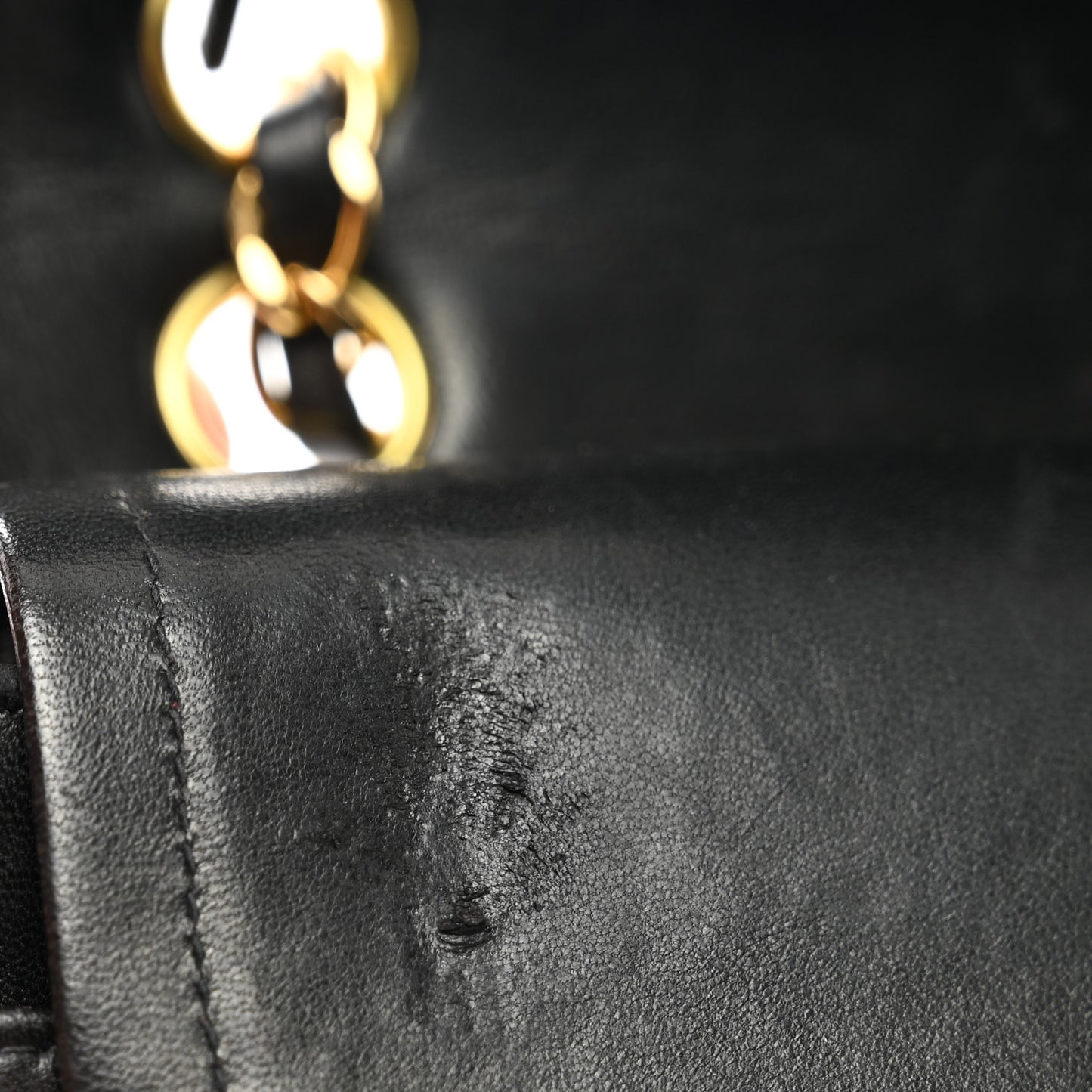 Lambskin Quilted Small Double Flap Black