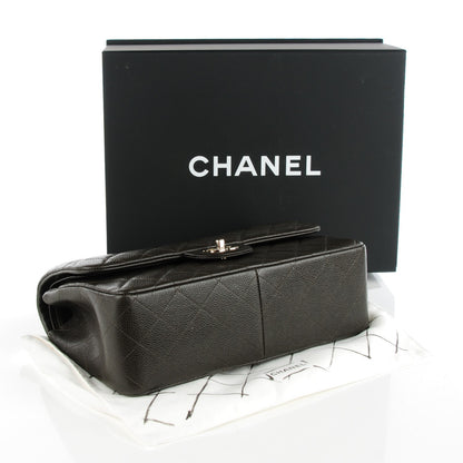 Chanel Caviar Quilted Jumbo Double Flap Dark Brown 4 of 8
