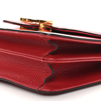 Gucci Dollar Calfskin Small Interlocking G Shoulder Bag Red 10 of 10