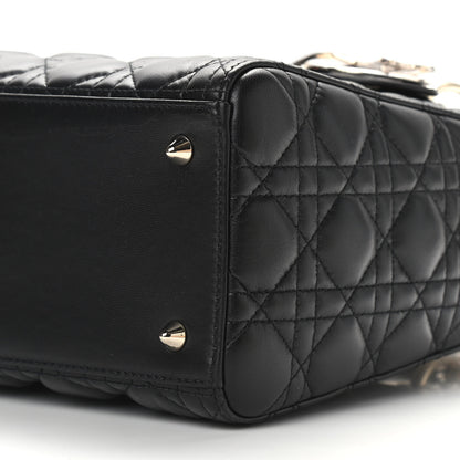 Christian Dior Lambskin Cannage Medium Lady Dior Black 8 of 8