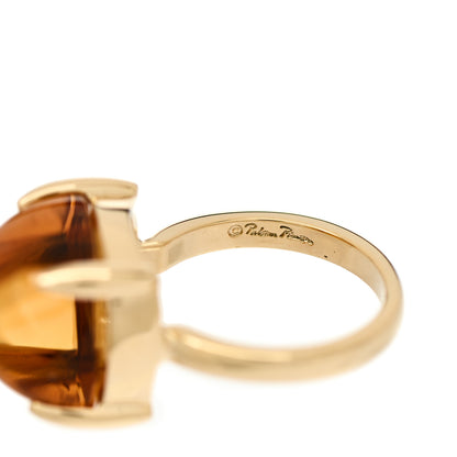 Tiffany 18K Yellow Gold Citrine 12mm Paloma Picasso Sugar Stacks Ring 47 4 5 of 5