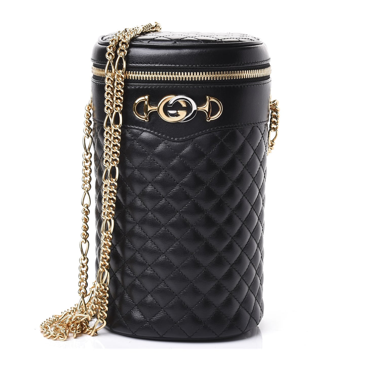 Calfskin Trapuntata Zumi Belt Bag Black