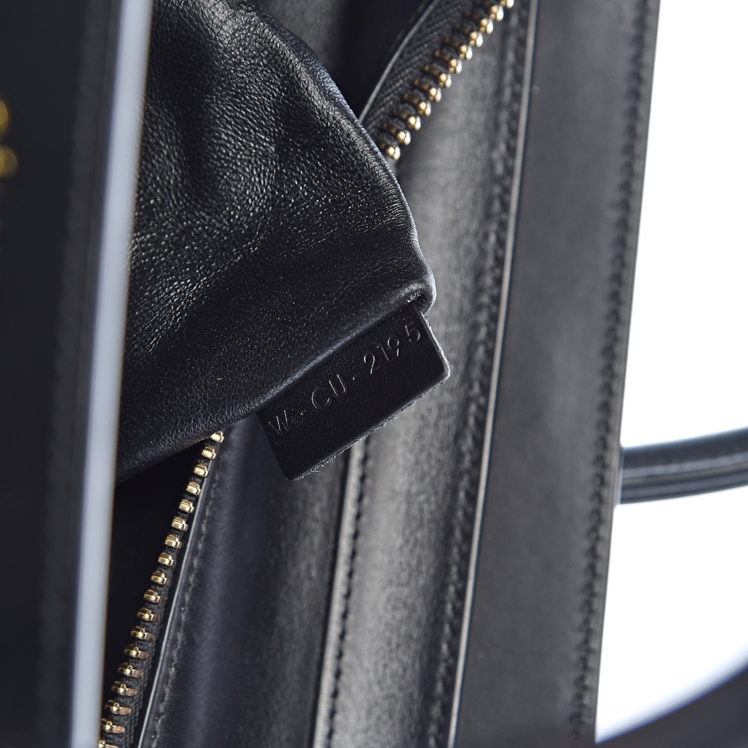 Celine Bullhide Drummed Calfskin Micro Tri-Color Luggage Antarctic 7 of 14