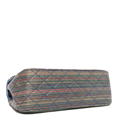 Chanel Metallic Sheepskin Thin Striped Small Single Flap Multicolor 4 of 11
