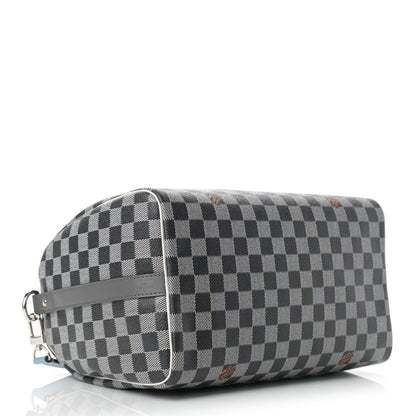 Louis Vuitton Damier Speedy Bandouliere 30 Black White 4 of 9