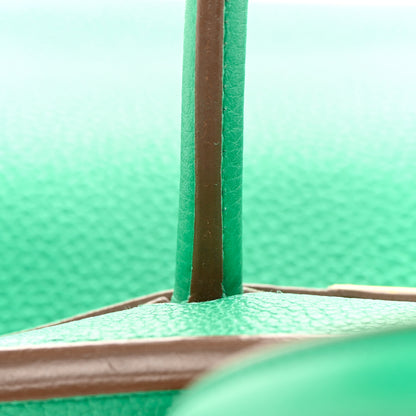 Hermes Taurillon Clemence Birkin 35 Menthe 20 of 26