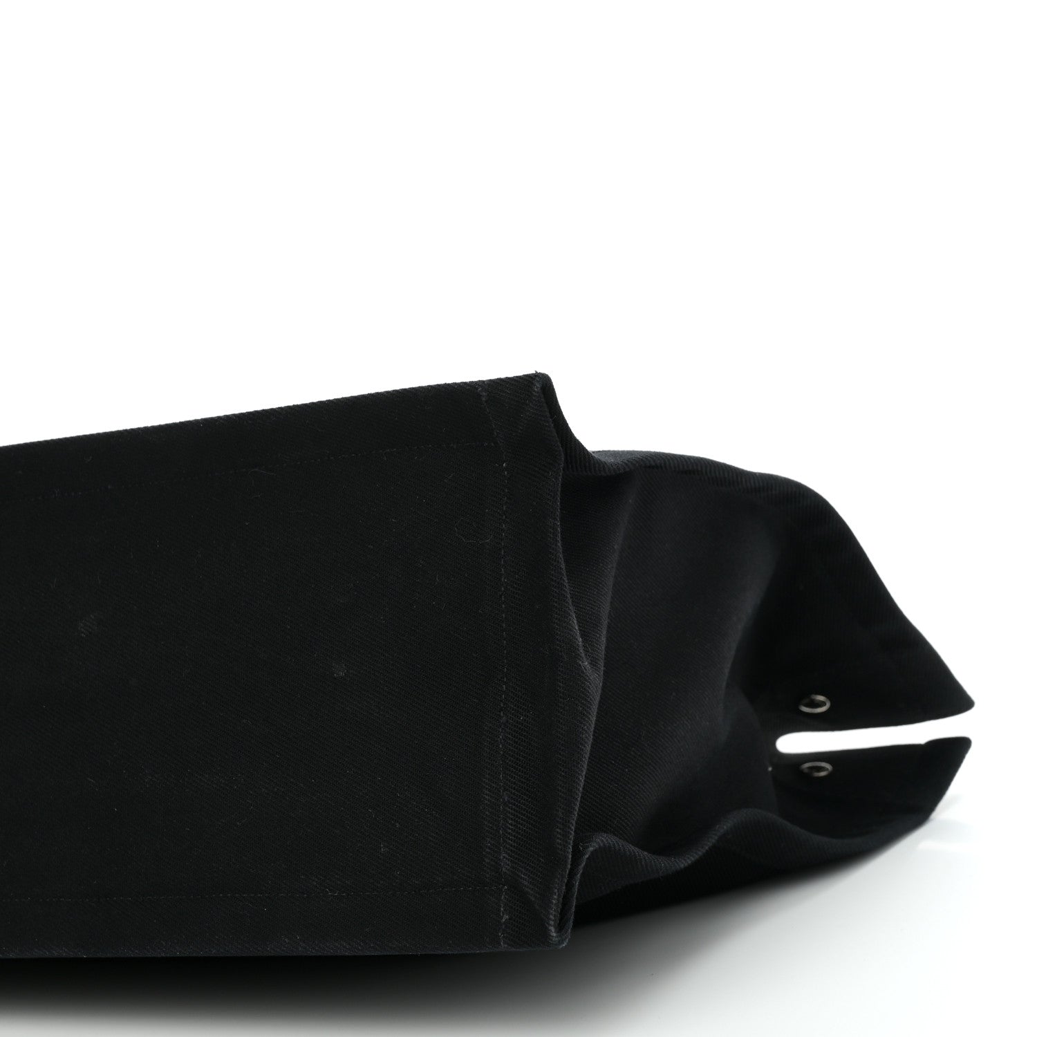 Saint Laurent Linen Calfskin Rive Gauche Tote Black 9 of 9