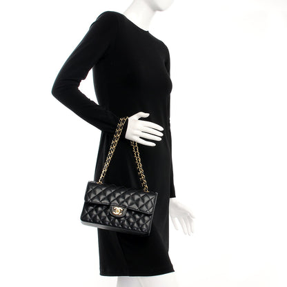 Chanel Caviar Quilted Small Double Flap Black 2 of 7