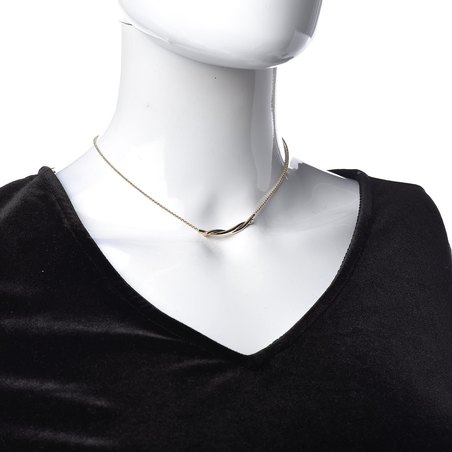 Cartier 18K Yellow Gold Entrelaces Pendant Necklace 2 of 7
