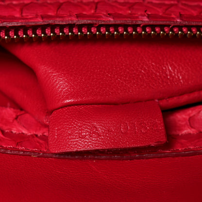 Celine Snakeskin Medium Phantom Luggage Fuchsia 7 of 11