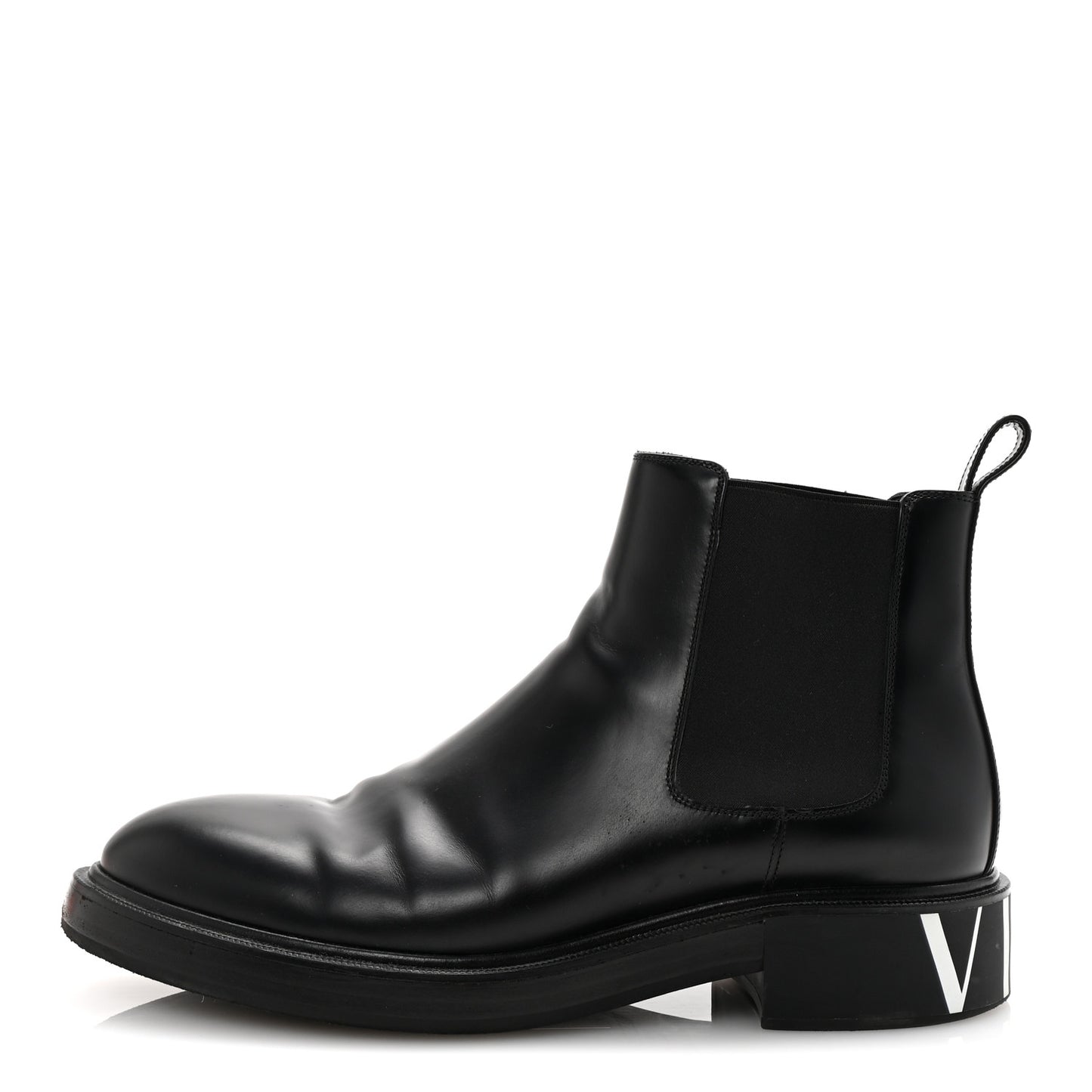 Calfskin VLTN Mens Chelsea Ankle Boots 43 Black